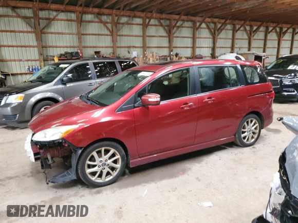 2014 Mazda 5 Grand Touring with VIN JM1CW2DLXE0172751, listed as a Copart auction lot 65447264 with 338,894 mi miles and Salvage Title. Bid and sale history available at DreamBid. Image 1.