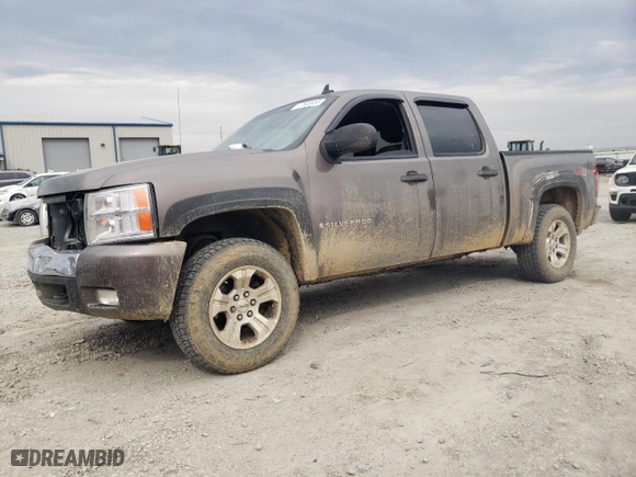 2007 Chevrolet Silverado 1500 LT w/2LT with VIN 2GCEK13M971576513, listed as a Copart auction lot 47600055 with NaN miles and Salvage Title. Bid and sale history available at carsss.com. Image 1.