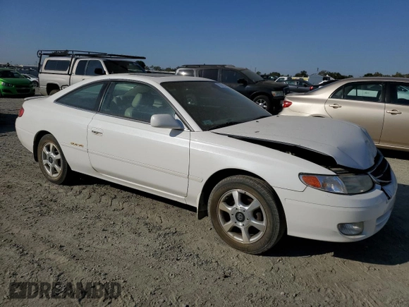 2001 Toyota Solara SE with VIN 2T1CF22P81C458104, listed as a Copart auction lot 73561244 with 74,177 mi miles and Salvage Title. Bid and sale history available at carsss.com. Image 4.