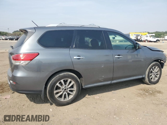 2016 Nissan Pathfinder S with VIN 5N1AR2MM4GC608904, listed as a Copart auction lot 71066324 with 90,727 mi miles and Salvage Title. Bid and sale history available at carsss.com. Image 3.