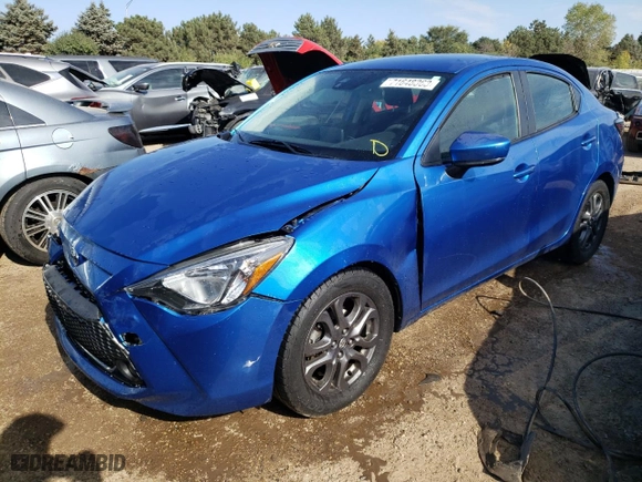 2019 Toyota Yaris Sedan L with VIN 3MYDLBYV3KY519090, listed as a Copart auction lot 71648363 with 80,418 mi miles. Bid and sale history available at carsss.com. Image 1.