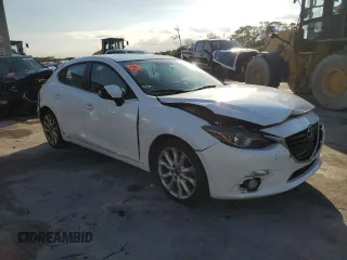 2015 Mazda 3 S Grand Touring with VIN JM1BM1M31F1274446, listed as a Copart auction lot 44356205 with 160,149 mi miles and Salvage Title. Bid and sale history available at DreamBid. Image 4.