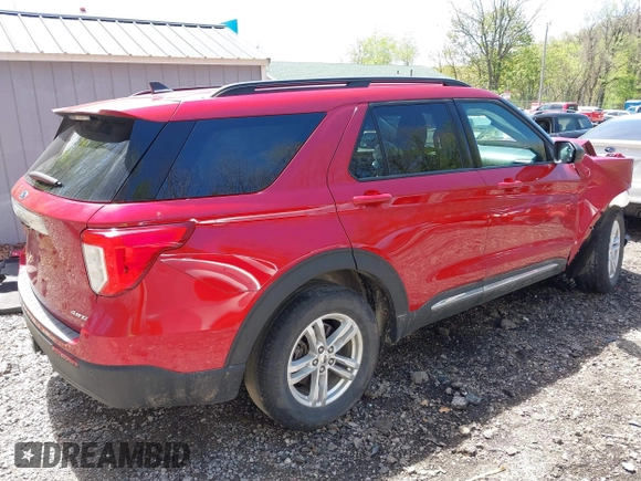 2021 Ford Explorer XLT z VIN 1FMSK8DH4MGC47581, wystawiony jako IAAI lot #42151310 z przebiegiem 50 866 mil mil oraz . Historia ofert i sprzedaży dostępna na DreamBid. Obrazek 4.