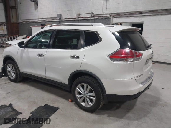 2016 Nissan Rogue SV with VIN KNMAT2MV6GP654743, listed as a IAAI auction lot 41836418 with 171,889 mi miles and . Bid and sale history available at DreamBid. Image 3.