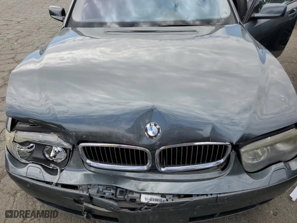 2004 BMW 7 Series 745Li with VIN WBAGN63474DS48436, listed as a Copart auction lot 67040804 with 133,432 mi miles and Salvage Title. Bid and sale history available at carsss.com. Image 11.