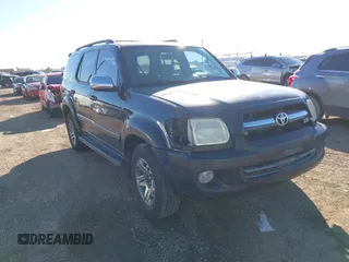 2007 Toyota Sequoia Limited with VIN 5TDZT38A07S293662, listed as a IAAI auction lot 41391472 with 263,955 mi miles and . Bid and sale history available at DreamBid. Image 1.