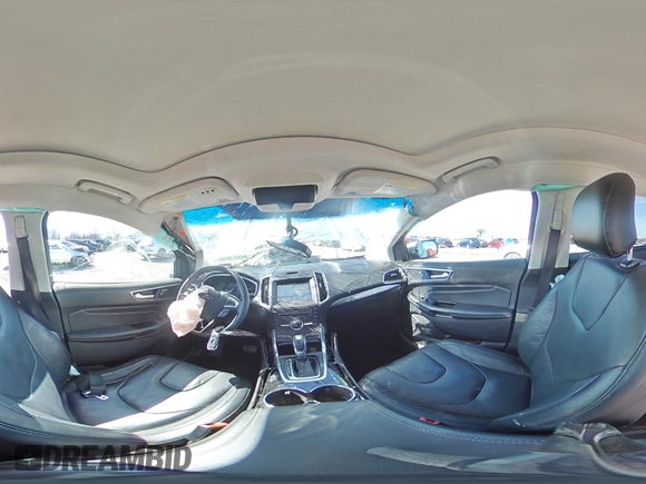 2016 Ford Edge Titanium with VIN 2FMPK4K94GBB49043, listed as a Copart auction lot 44937045 with 95,754 mi miles and Salvage Title. Bid and sale history available at carsss.com. Image 14.