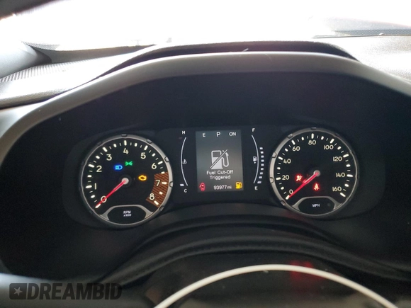 2020 Jeep Renegade Altitude with VIN ZACNJABB4LPL42991, listed as a Copart auction lot 56705265 with 93,977 mi miles and Salvage title. Bid and sale history available at DreamBid. Image 9.