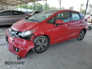 2015 Honda Fit EX-L with VIN 3HGGK5H80FM771114, listed as a Copart auction lot 59272135 with 125,881 mi miles and Salvage title. Bid and sale history available at DreamBid. Image 1.