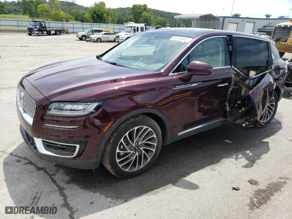 2019 Lincoln Nautilus Reserve with VIN 2LMPJ6L99KBL45635, listed as a Copart auction lot 63795663 with 77,155 mi miles. Bid and sale history available at carsss.com. Image 1.