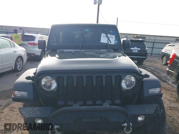 2020 Jeep Wrangler Unlimited Sport S with VIN 1C4HJXDN2LW165046, listed as a IAAI auction lot 42400876 with 92,100 mi miles and . Bid and sale history available at DreamBid. Image 12.