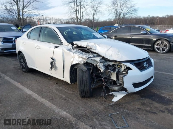 2013 Lexus IS 250 with VIN JTHCF5C27D5063030, listed as a IAAI auction lot 41475197 with 120,501 mi miles and . Bid and sale history available at DreamBid. Image 1.