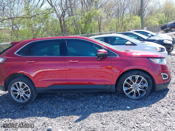 2017 Ford Edge Titanium with VIN 2FMPK3K83HBC34846, listed as a IAAI auction lot 41983258 with 154,376 mi miles. Bid and sale history available at carsss.com. Image 13.