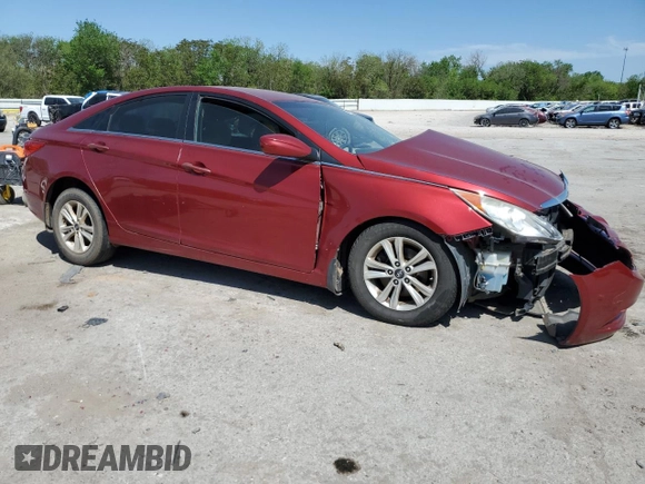 2011 Hyundai Sonata GLS with VIN 5NPEB4ACXBH134066, listed as a Copart auction lot 53327515 with Not Provided miles and Salvage Title. Bid and sale history available at carsss.com. Image 4.