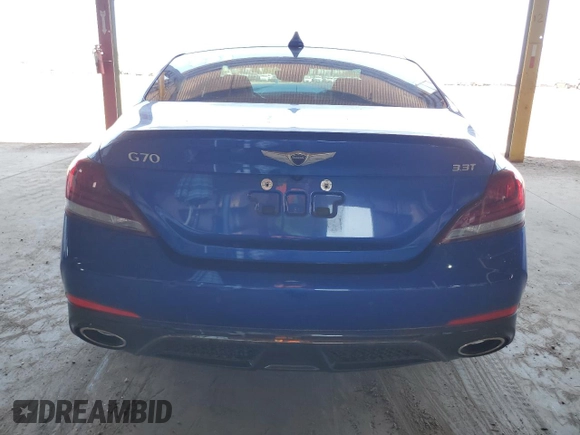 2019 Genesis G70 3.3T Advanced with VIN KMTG34LE2KU032322, listed as a Copart auction lot 66004014 with 24,852 mi miles and Salvage Title. Bid and sale history available at carsss.com. Image 6.