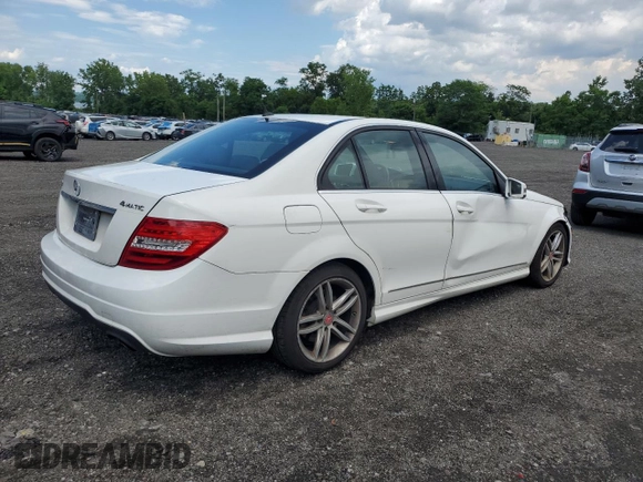 2013 Mercedes-Benz C 300 Sport with VIN WDDGF8AB1DG032261, listed as a Copart auction lot 63819795 with 162,525 mi miles and Salvage title. Bid and sale history available at DreamBid. Image 3.