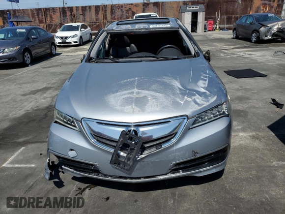 2017 Acura TLX with VIN 19UUB1F36HA006136, listed as a Copart auction lot 50255495 with 76,921 mi miles and Salvage Title. Bid and sale history available at carsss.com. Image 5.