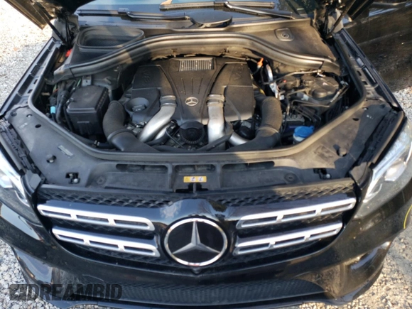2019 Mercedes-Benz GLS 550 with VIN 4JGDF7DE1KB224721, listed as a Copart auction lot 78806124 with 77,246 mi miles and Salvage title. Bid and sale history available at DreamBid. Image 12.