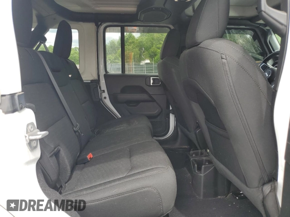 2020 Jeep Wrangler Unlimited Sahara with VIN 1C4HJXENXLW224455, listed as a Copart auction lot 58184255 with 42,885 mi miles and Salvage title. Bid and sale history available at DreamBid. Image 11.