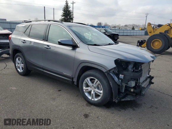 2018 GMC Terrain SLE with VIN 3GKALMEV9JL218342, listed as a Copart auction lot 52577485 with 74,361 mi miles and Salvage Title. Bid and sale history available at carsss.com. Image 4.