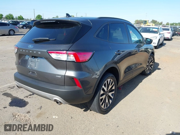 2020 Ford Escape SE Sport Hybrid with VIN 1FMCU0BZ3LUC49186, listed as a IAAI auction lot 42367825 with 28,362 mi miles and . Bid and sale history available at DreamBid. Image 4.