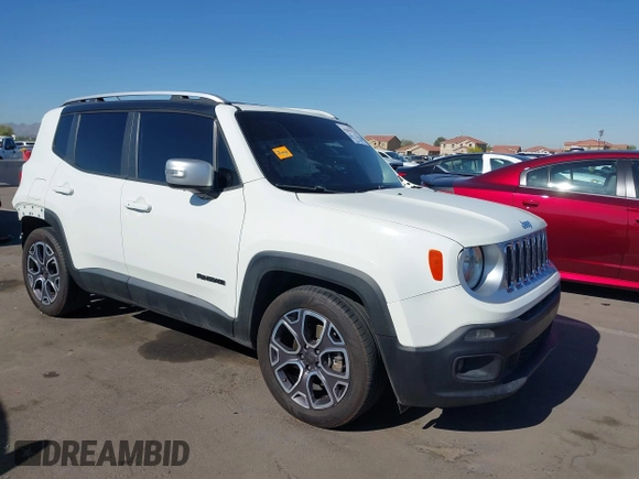 2016 Jeep Renegade Limited with VIN ZACCJADTXGPC58910, listed as a IAAI auction lot 42075774 with 130,954 mi miles and . Bid and sale history available at DreamBid. Image 1.