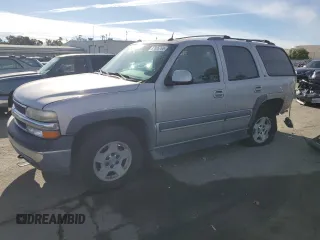 2005 Chevrolet Tahoe LS with VIN 1GNEK13T95J236702, listed as a Copart auction lot 87035764 with 163,987 mi miles and Salvage Title. Bid and sale history available at carsss.com. Image 1.