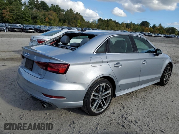 2019 Audi A3 Sedan S line Premium Plus with VIN WAUJEGFF4KA119965, listed as a Copart auction lot 74427694 with 82,712 mi miles and Salvage Title. Bid and sale history available at carsss.com. Image 3.