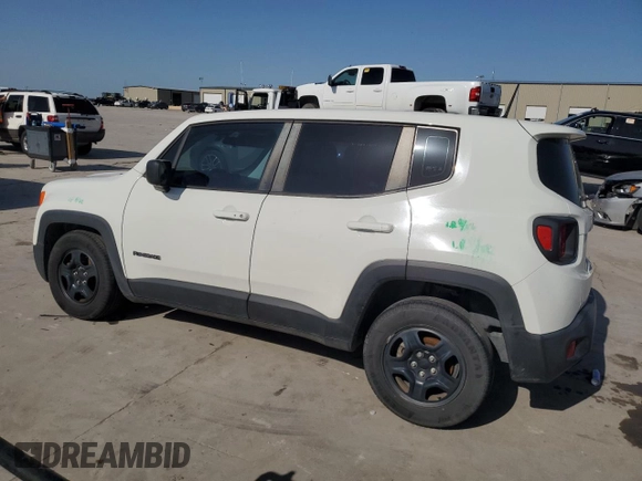2018 Jeep Renegade Sport with VIN ZACCJAAB3JPG80875, listed as a Copart auction lot 52586975 with 157,913 mi miles and Salvage Title. Bid and sale history available at DreamBid. Image 2.