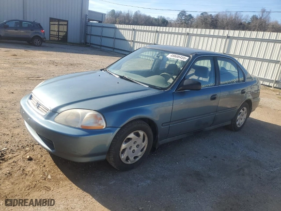 1996 Honda Civic LX "O" w/Air with VIN 1HGEJ6676TL055079, listed as a Copart auction lot 49606455 with 253,131 mi miles and Salvage Title. Bid and sale history available at carsss.com. Image 1.