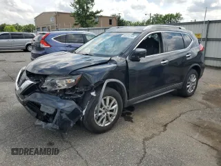 2017 Nissan Rogue SV with VIN KNMAT2MV2HP614984, listed as a Copart auction lot 60354145 with 119,555 mi miles and Salvage title. Bid and sale history available at DreamBid. Image 1.