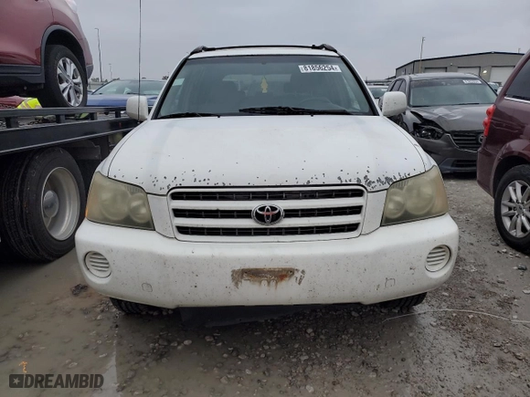 2002 Toyota Highlander with VIN JTEGF21A220035055, listed as a Copart auction lot 81856254 with 182,583 mi miles and Clean Title. Bid and sale history available at carsss.com. Image 5.