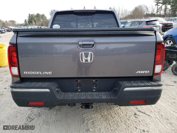 2020 Honda Ridgeline RTL-E with VIN 5FPYK3F72LB003269, listed as a Copart auction lot 49004155 with 34,793 mi miles and Salvage Title. Bid and sale history available at carsss.com. Image 6.