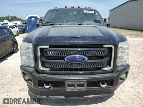 2015 Ford F-350 Lariat with VIN 1FT8W3DT1FEC78179, listed as a Copart auction lot 56387975 with 221,280 mi miles and Salvage title. Bid and sale history available at DreamBid. Image 5.