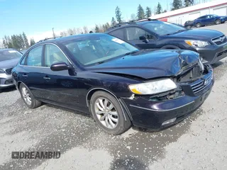 2006 Hyundai Azera SE with VIN KMHFC46F96A053265, listed as a IAAI auction lot 41890842 with 176,659 mi miles and . Bid and sale history available at DreamBid. Image 1.