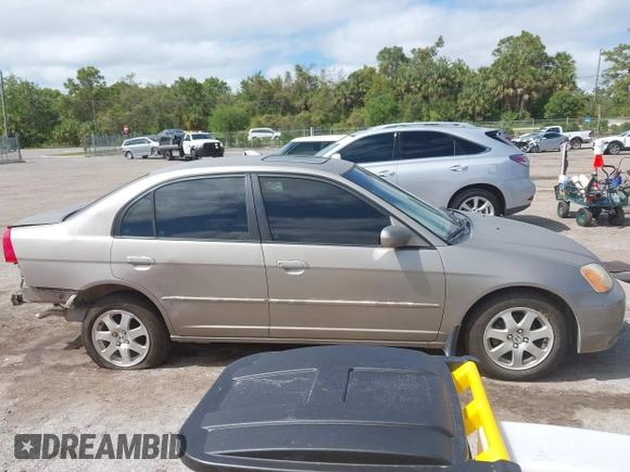 2001 Honda Civic EX with VIN 2HGES26711H599408, listed as a IAAI auction lot 41993846 with 96,095 mi miles and . Bid and sale history available at DreamBid. Image 13.