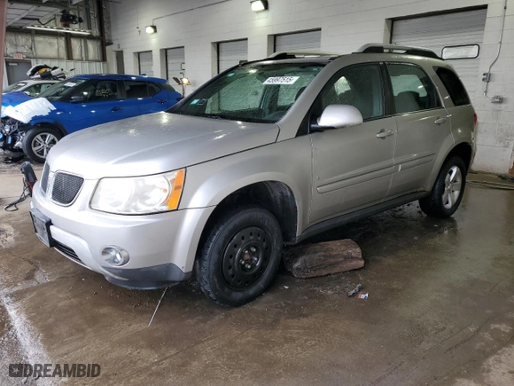 2008 Pontiac Torrent with VIN 2CKDL33F986341354, listed as a Copart auction lot 45997515 with 141552 miles and Salvage Title. Bid and sale history available at carsss.com. Image 1.