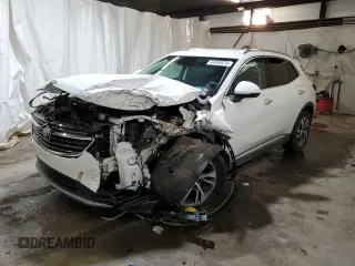 2022 Buick Envision Essence with VIN LRBFZPR40ND051141, listed as a Copart auction lot 44046575 with Not Provided miles and Salvage Title. Bid and sale history available at carsss.com. Image 1.