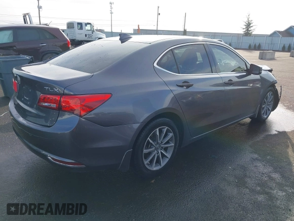 2018 Acura TLX w/Technology Pkg with VIN 19UUB1F5XJA002968, listed as a IAAI auction lot 41375655 with 97,166 mi miles. Bid and sale history available at carsss.com. Image 4.