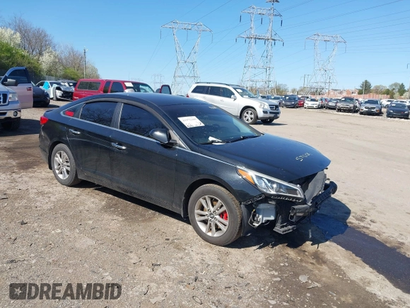 2017 Hyundai Sonata SE with VIN 5NPE24AF1HH493180, listed as a IAAI auction lot 41972109 with 91,293 mi miles and . Bid and sale history available at DreamBid. Image 1.