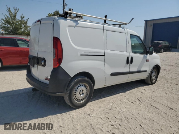 2017 Ram ProMaster City Cargo Van Tradesman with VIN ZFBERFAB3H6E11566, listed as a Copart auction lot 72975894 with 124,673 mi miles and Salvage Title. Bid and sale history available at carsss.com. Image 3.