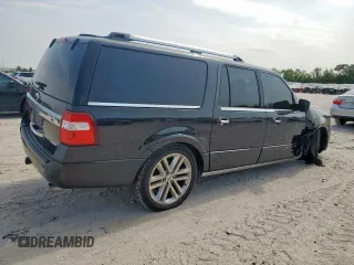 2015 Ford Expedition Max Platinum with VIN 1FMJK1LT5FEF24973, listed as a Copart auction lot 57998415 with 252,476 mi miles and Salvage title. Bid and sale history available at DreamBid. Image 3.