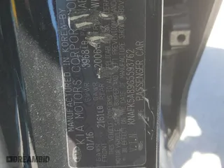 2016 Kia Forte 5-Door LX with VIN KNAFK5A89G5593762, listed as a Copart auction lot 48981265 with 0 mi miles and Salvage Title. Bid and sale history available at carsss.com. Image 12.