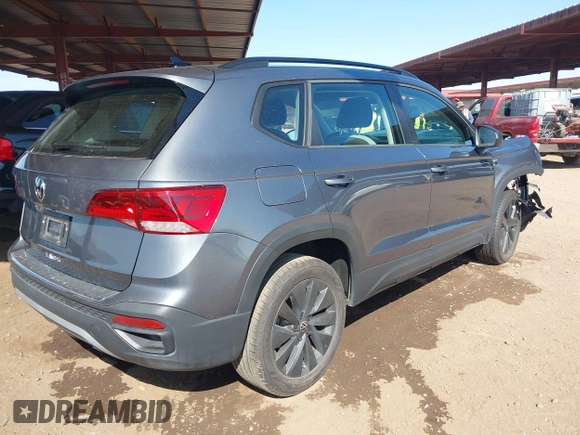 2024 Volkswagen Taos S z VIN 3VV5X7B24RM123644, wystawiony jako IAAI lot #42247698 z przebiegiem 8 097 mil mil oraz . Historia ofert i sprzedaży dostępna na DreamBid. Obrazek 4.