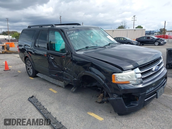 2015 Ford Expedition EL XLT with VIN 1FMJK1HT8FEF33837, listed as a IAAI auction lot 41703229 with 138,285 mi miles. Bid and sale history available at carsss.com. Image 1.