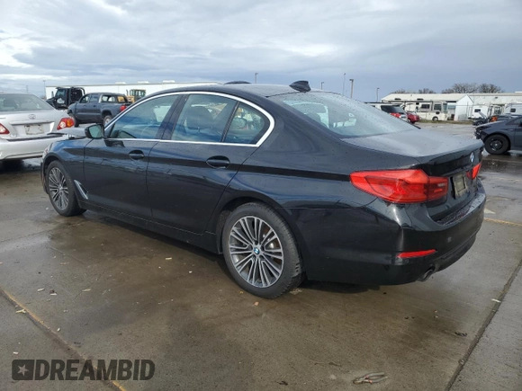2019 BMW 5 Series 530i with VIN WBAJA5C55KWW07708, listed as a Copart auction lot 45111275 with 42,363 mi miles and Salvage Title. Bid and sale history available at carsss.com. Image 2.