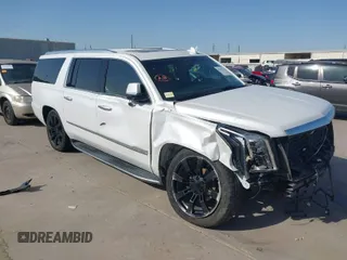 2020 Cadillac Escalade ESV Luxury z VIN 1GYS3HKJ9LR130423, wystawiony jako IAAI lot #41749122 z przebiegiem 89 100 mil mil oraz . Historia ofert i sprzedaży dostępna na DreamBid. Obrazek 1.