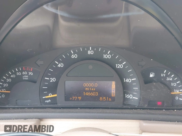 2004 Mercedes-Benz C 240 with VIN WDBRF81J64F448093, listed as a IAAI auction lot 42598912 with 146,603 mi miles and . Bid and sale history available at DreamBid. Image 7.