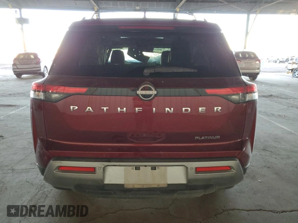 2024 Nissan Pathfinder Platinum with VIN 5N1DR3DH8RC254443, listed as a Copart auction lot 83607054 with 27,784 mi miles and Salvage Title. Bid and sale history available at carsss.com. Image 6.