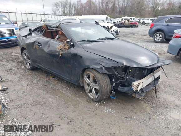 2012 Lexus IS 250 C with VIN JTHFF2C27C2525193, listed as a IAAI auction lot 41623953 with Not Provided miles and . Bid and sale history available at DreamBid. Image 1.